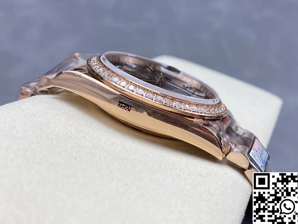 M228345rbr-0006 QF v5 Day Chocalate Rolex Factory Tungsten Dial Date Steel 0218